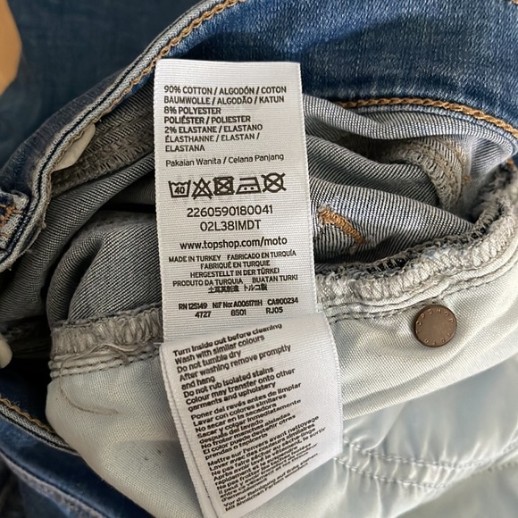 Topshop Moto Leigh Ripped Jeans - Picture 4 of 7